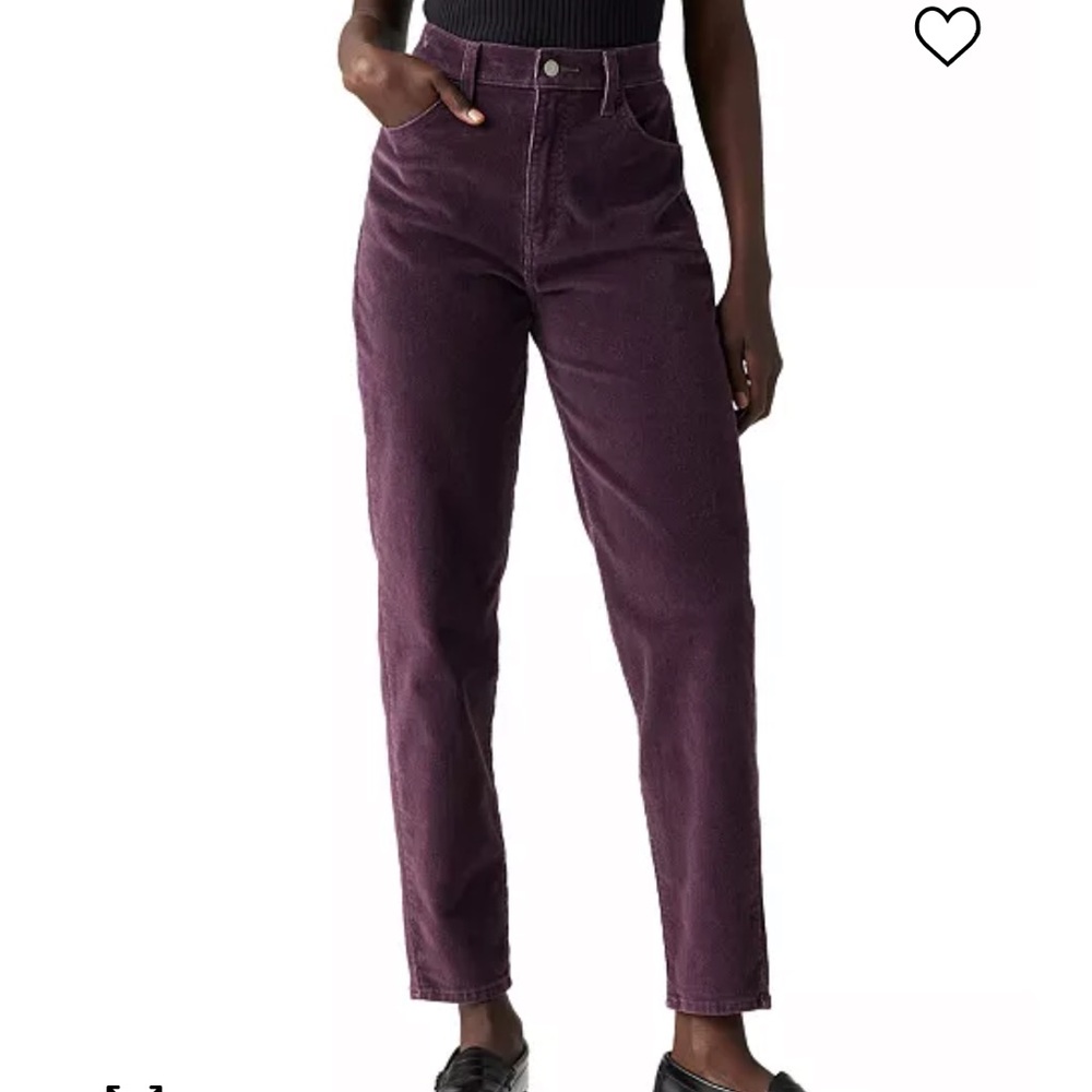 levis corduroy high waisted mom jeans